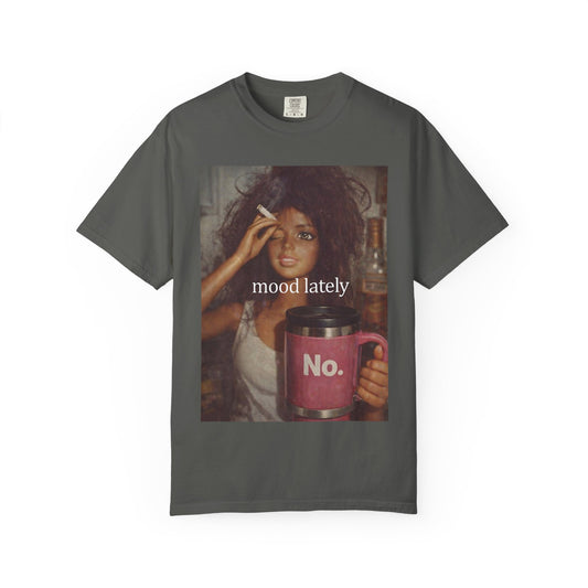 Graphic Tee — 'Mood Lately' Vintage Photo with No. Mug