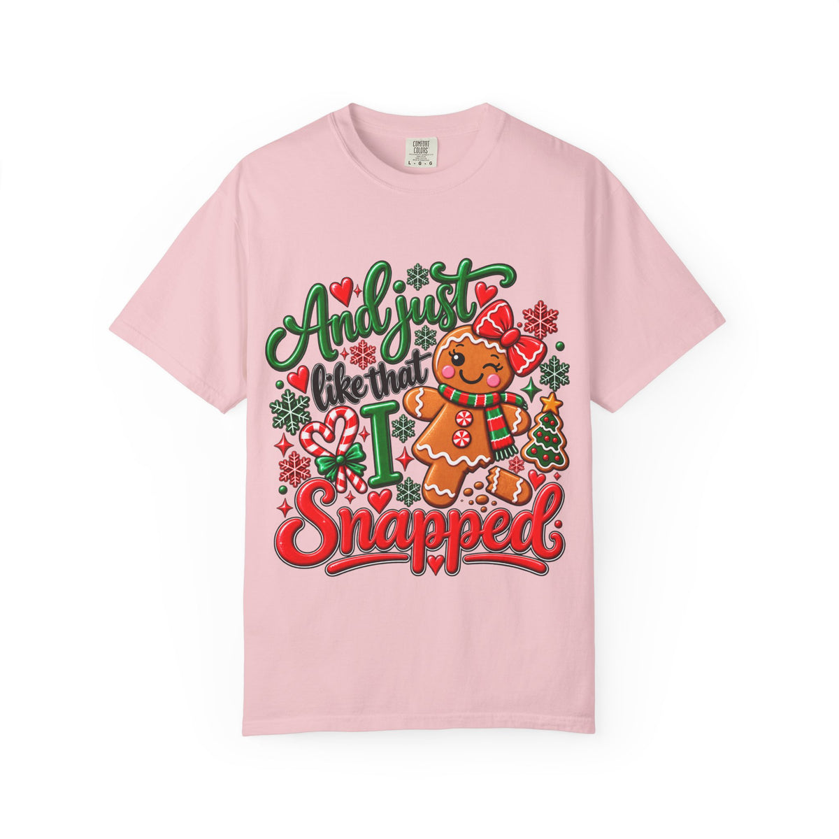 Gingerbread Snapped T-Shirt — Funny Christmas Holiday Tee