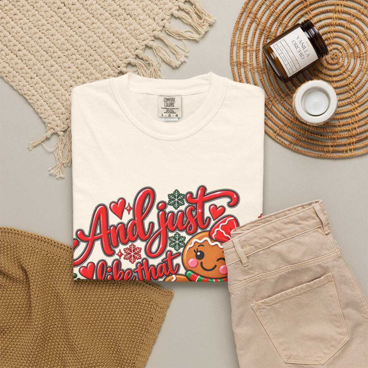 Christmas Gingerbread 'And I Just Went That I Snapped' Holiday T-Shirt