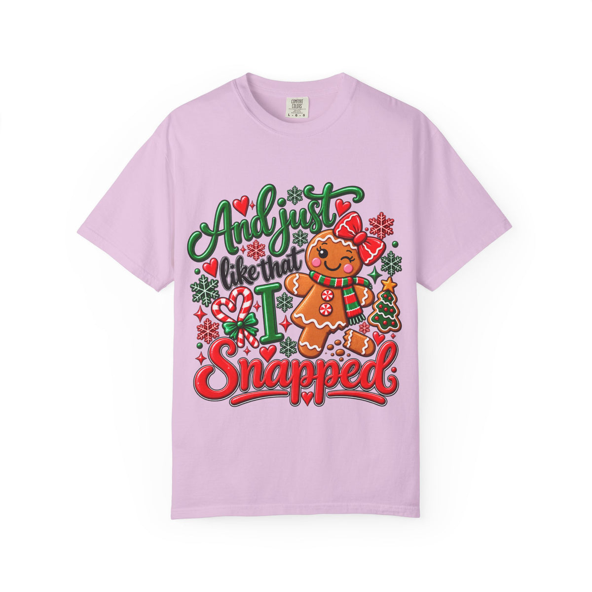 Gingerbread Snapped T-Shirt — Funny Christmas Holiday Tee