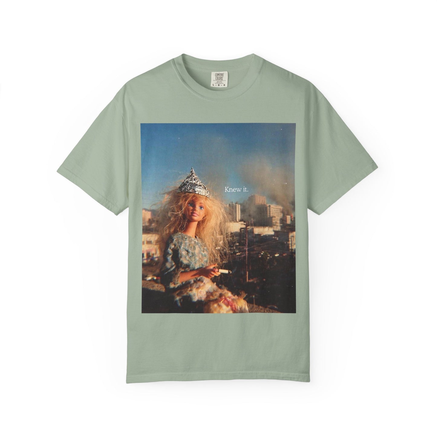 T-Shirt — Retro Barbie City Photo Tee with "Know 6" Text