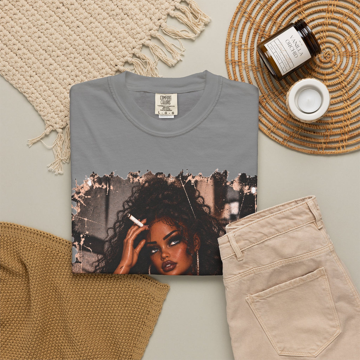 Curly Hair F*ck Off Coffee Girl T Shirt
