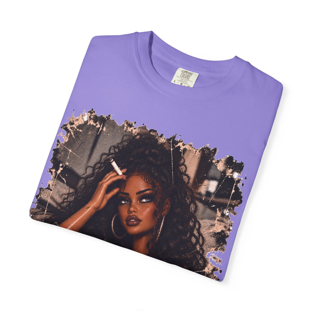 Curly Hair F*ck Off Coffee Girl T Shirt