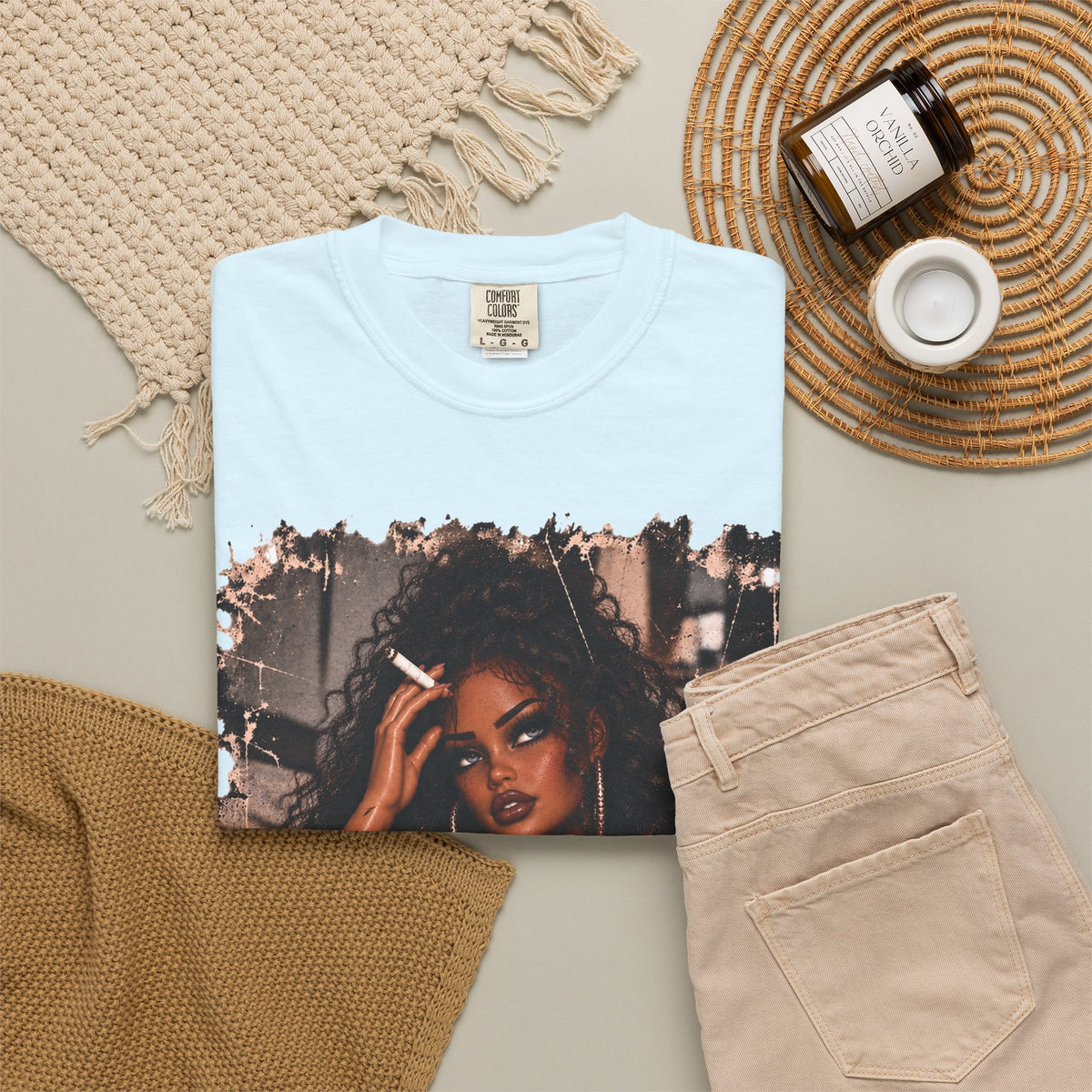 Curly Hair F*ck Off Coffee Girl T Shirt
