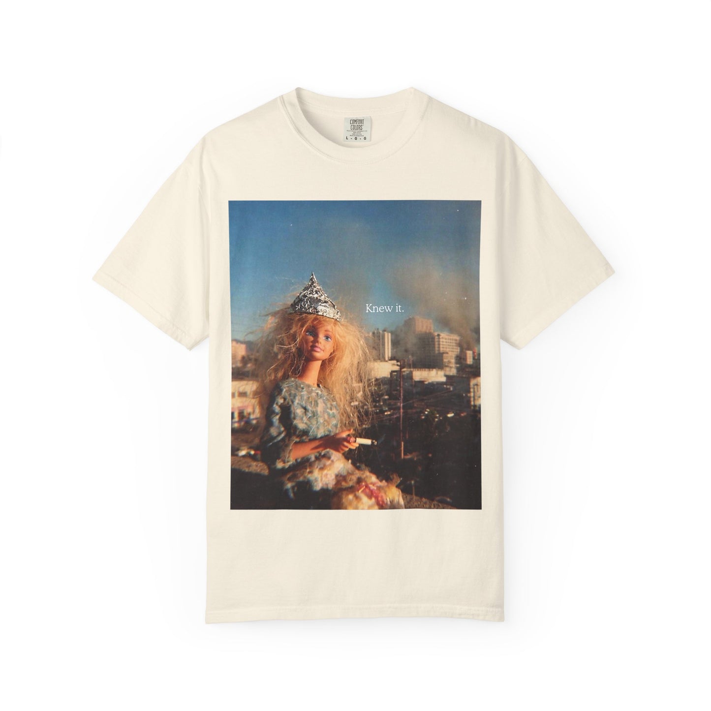 T-Shirt — Retro Barbie City Photo Tee with "Know 6" Text