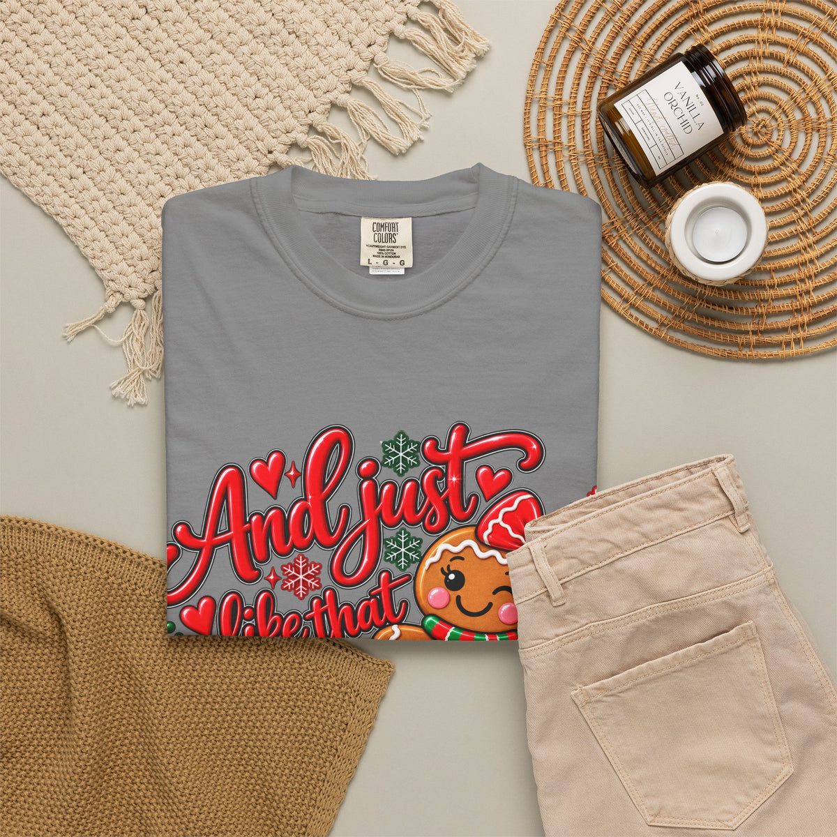 Christmas Gingerbread 'And I Just Went That I Snapped' Holiday T-Shirt