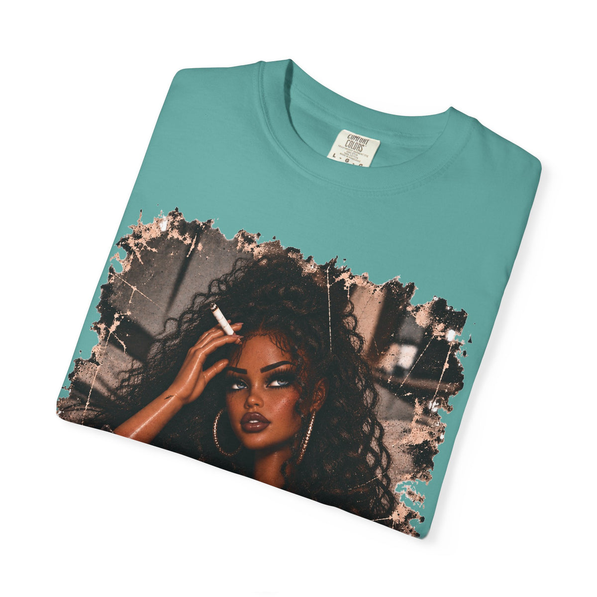 Curly Hair F*ck Off Coffee Girl T Shirt