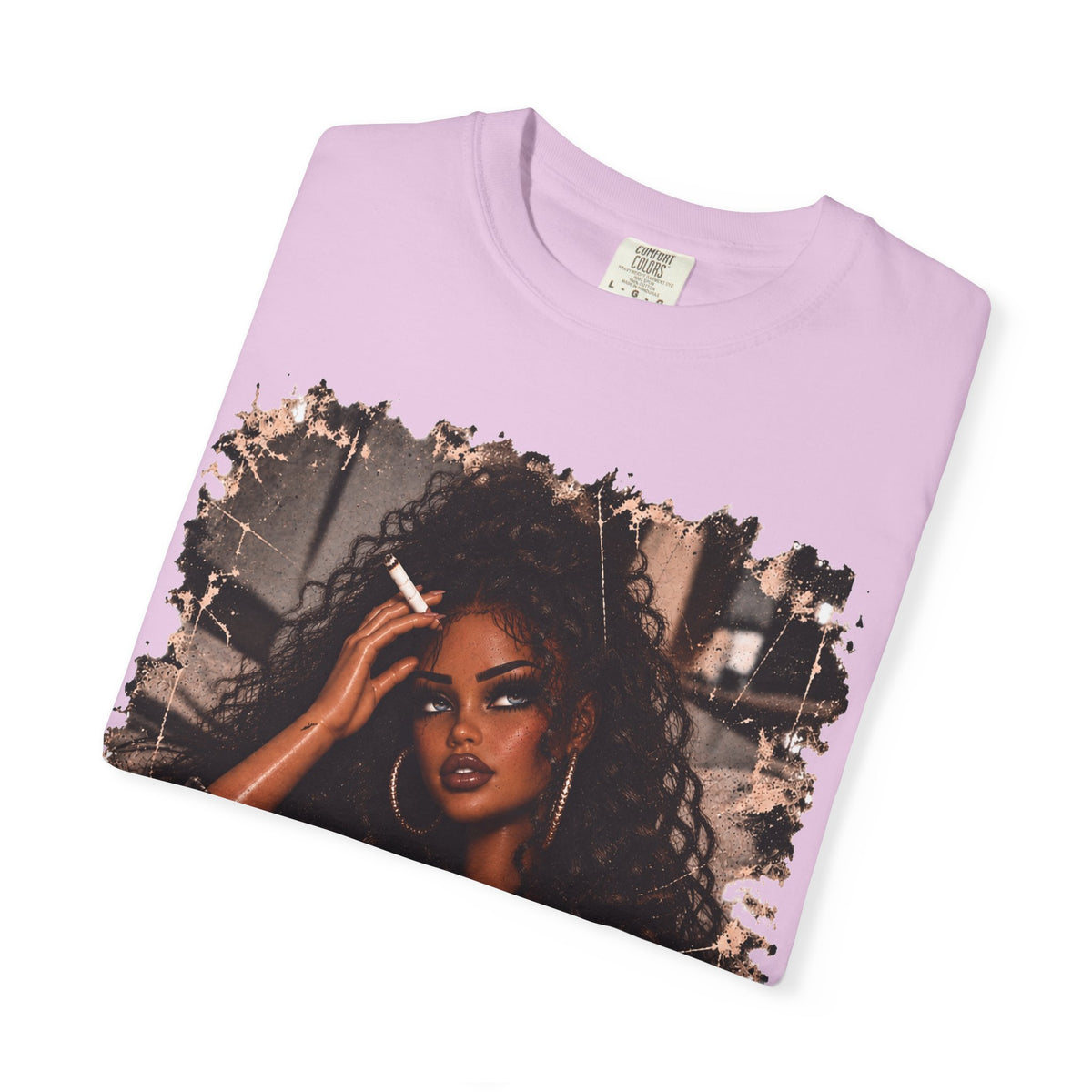 Curly Hair F*ck Off Coffee Girl T Shirt