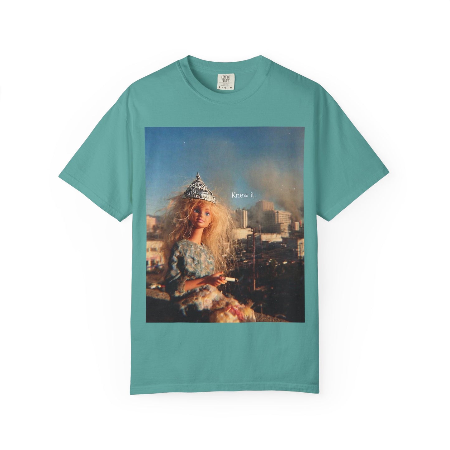 T-Shirt — Retro Barbie City Photo Tee with "Know 6" Text