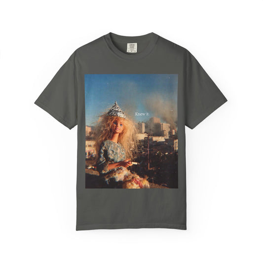 T-Shirt — Retro Barbie City Photo Tee with "Know 6" Text