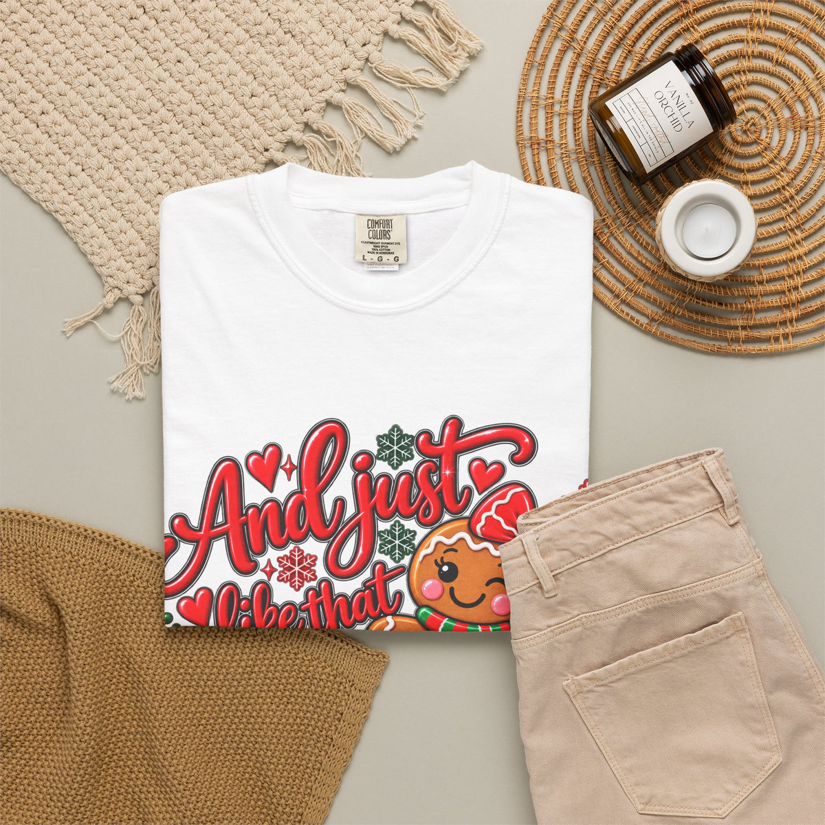 Christmas Gingerbread 'And I Just Went That I Snapped' Holiday T-Shirt