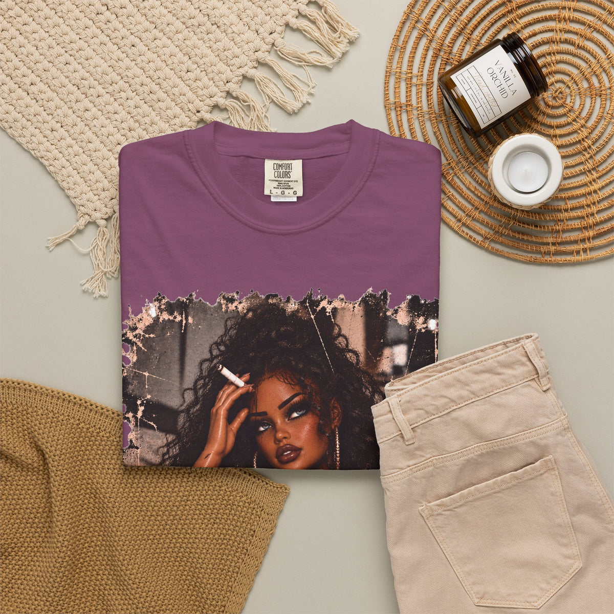 Curly Hair F*ck Off Coffee Girl T Shirt