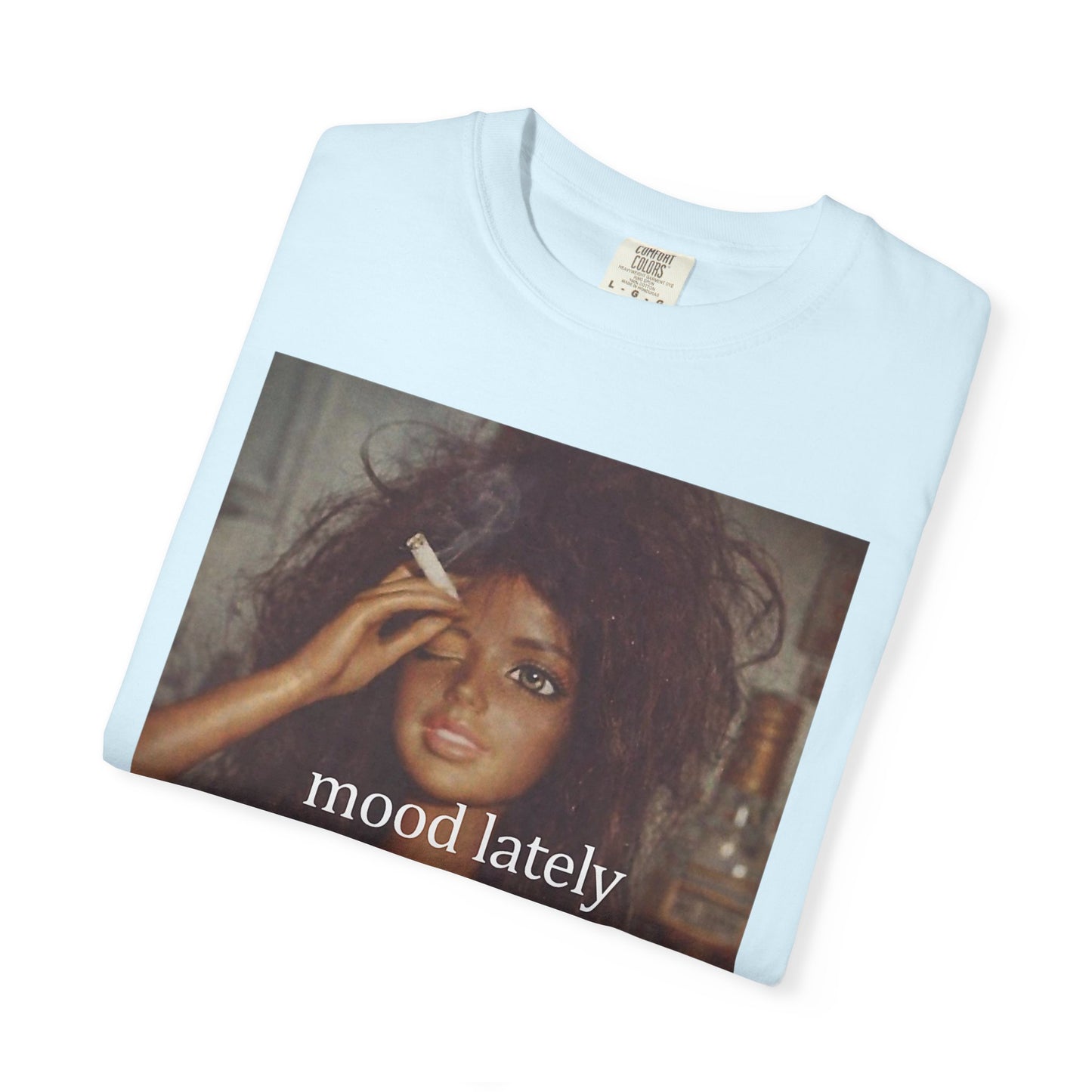 Graphic Tee — 'Mood Lately' Vintage Photo with No. Mug