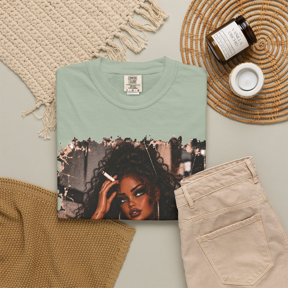 Curly Hair F*ck Off Coffee Girl T Shirt