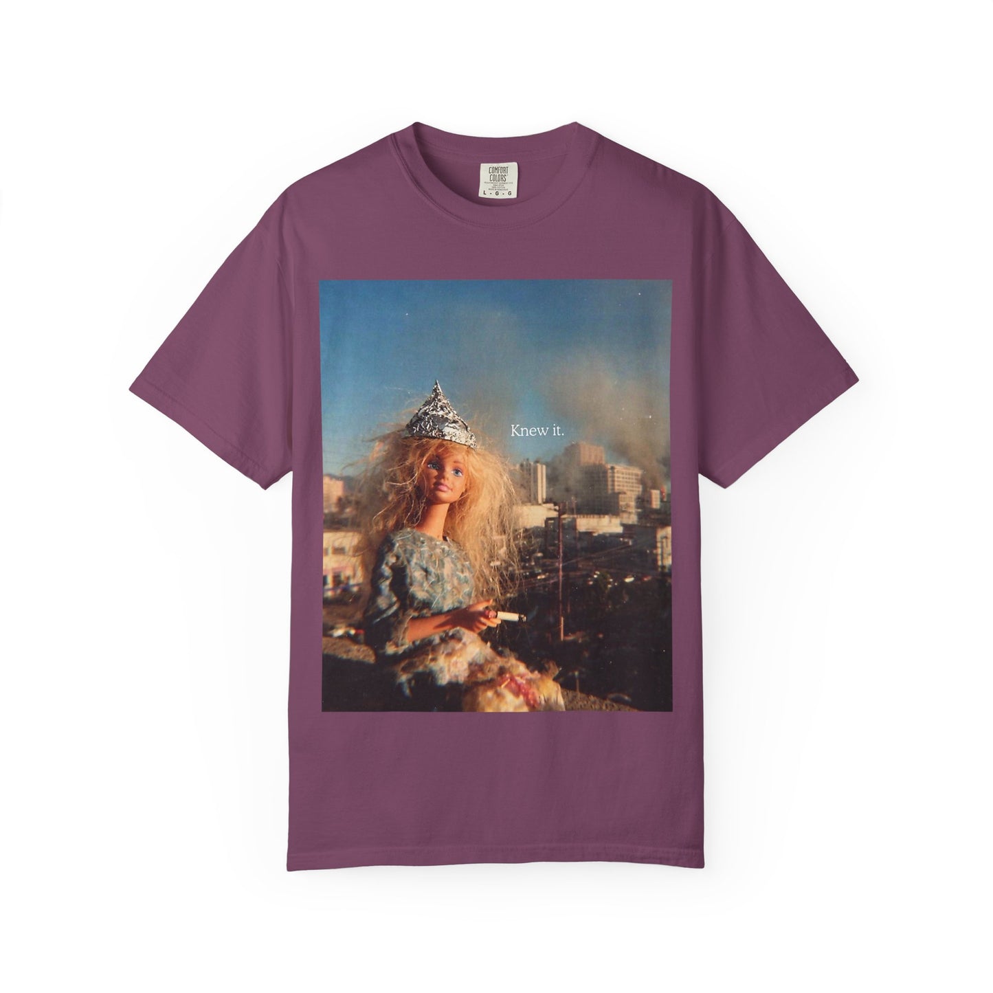 T-Shirt — Retro Barbie City Photo Tee with "Know 6" Text