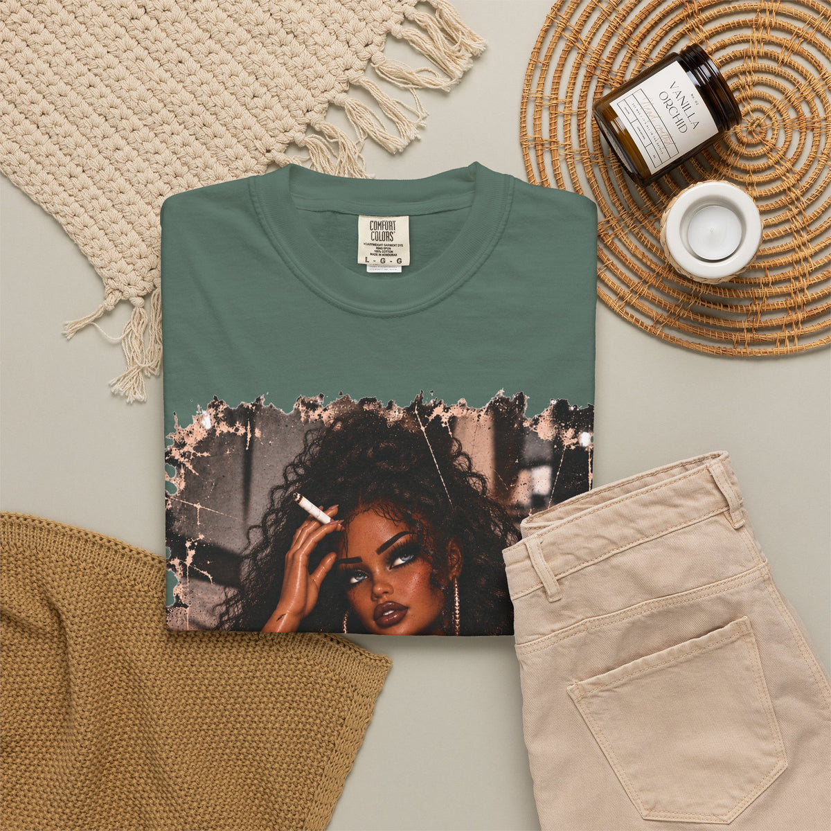 Curly Hair F*ck Off Coffee Girl T Shirt