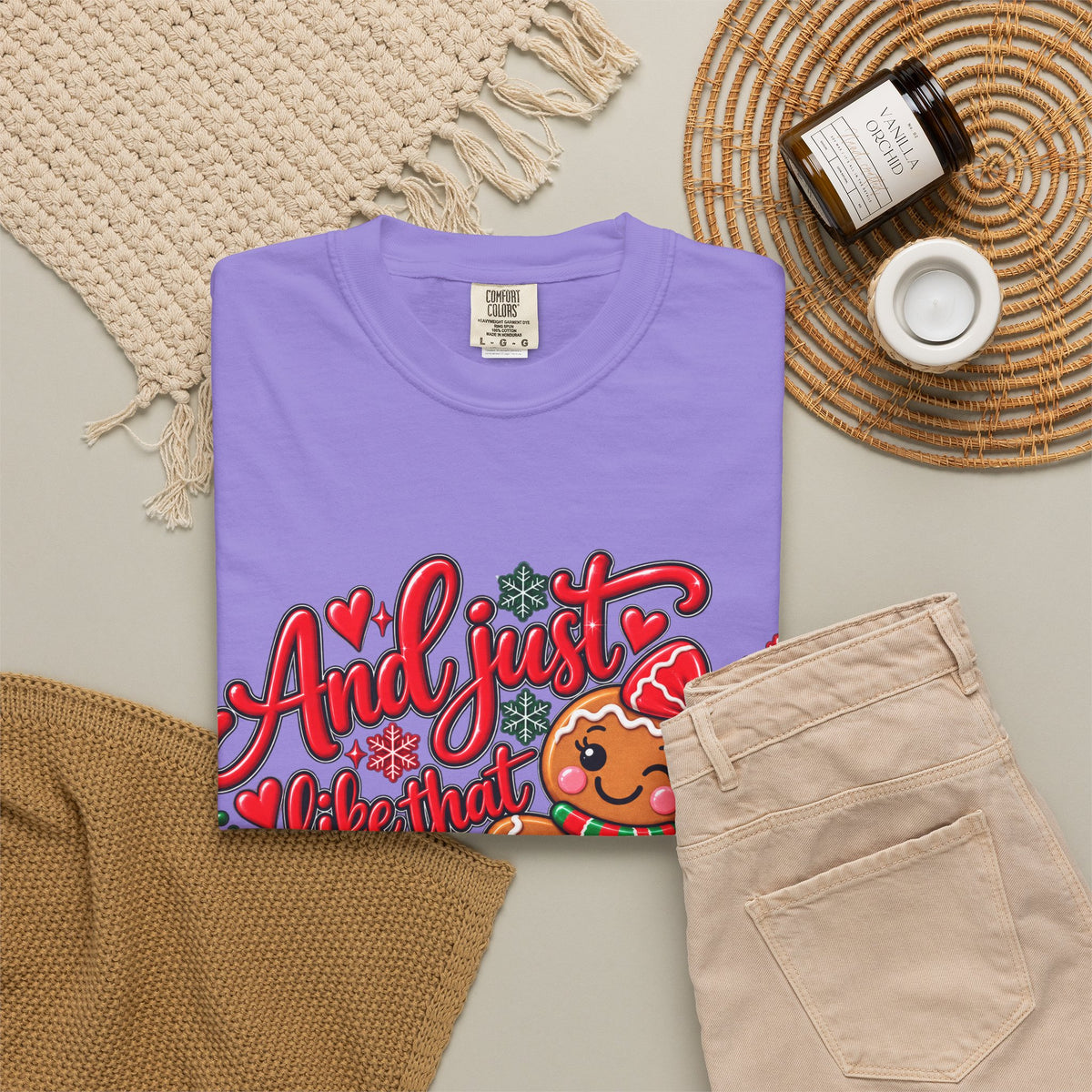 Christmas Gingerbread 'And I Just Went That I Snapped' Holiday T-Shirt