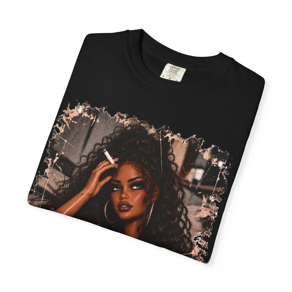 Curly Hair F*ck Off Coffee Girl T Shirt