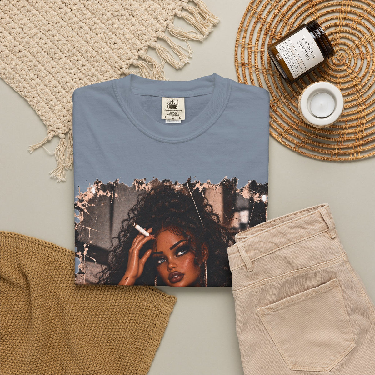Curly Hair F*ck Off Coffee Girl T Shirt