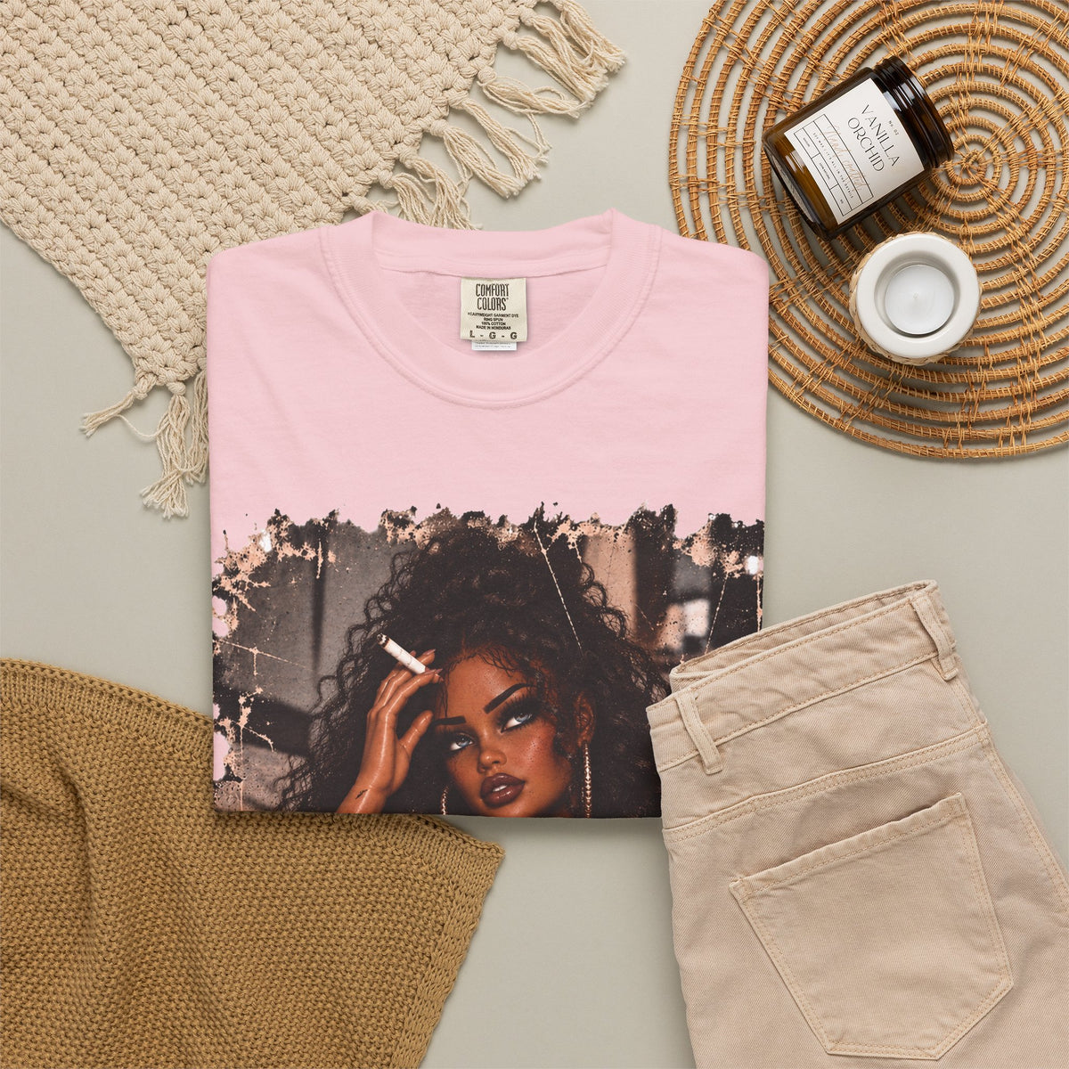 Curly Hair F*ck Off Coffee Girl T Shirt