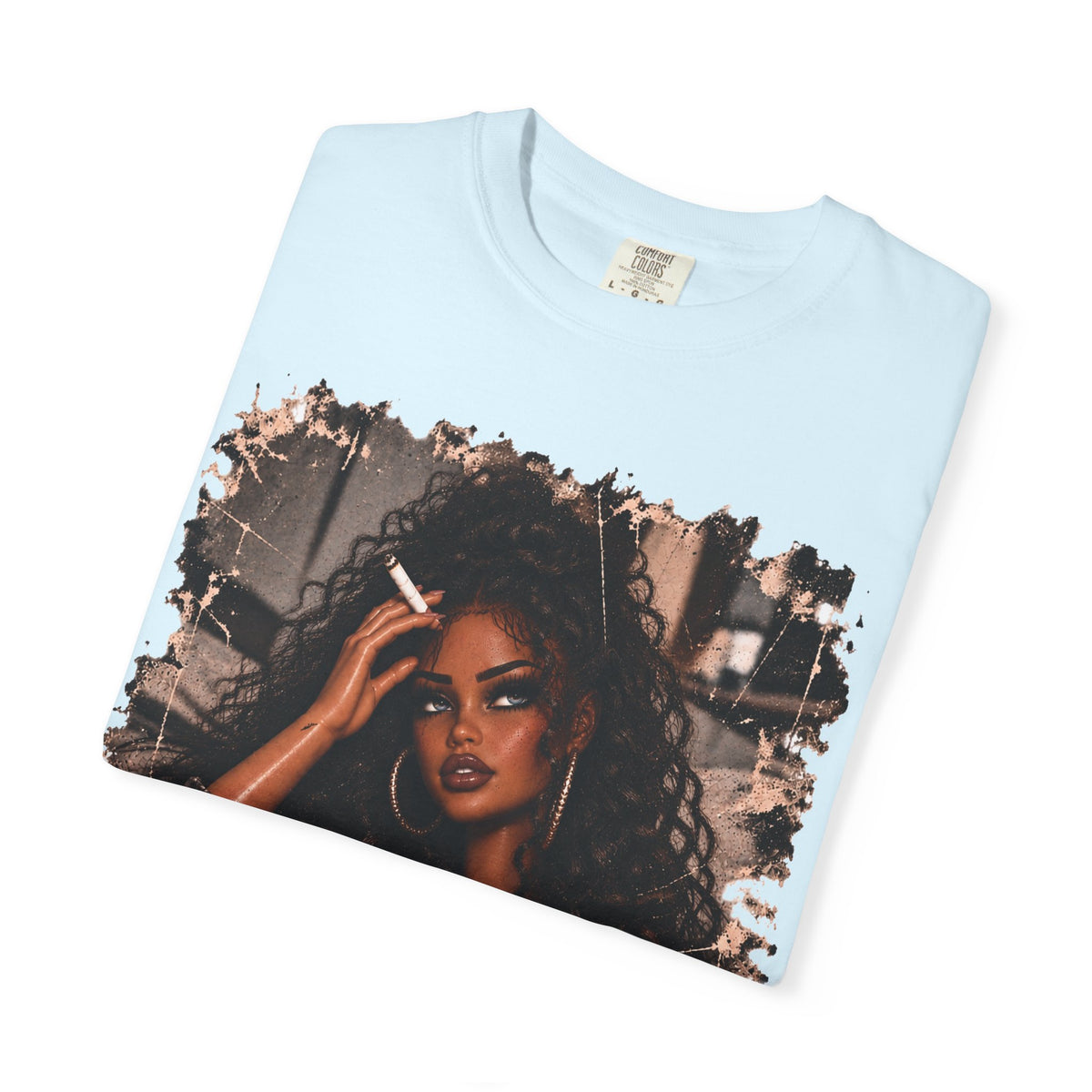 Curly Hair F*ck Off Coffee Girl T Shirt