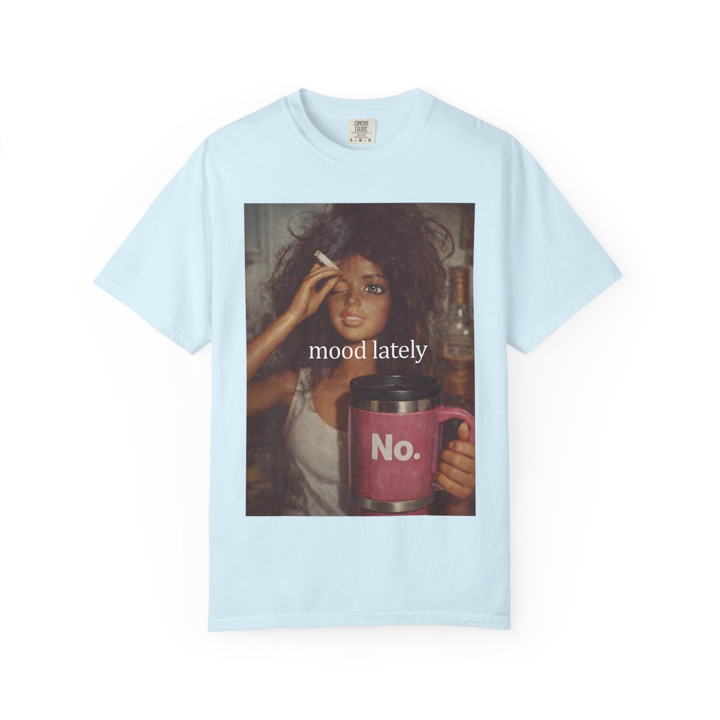 Graphic Tee — 'Mood Lately' Vintage Photo with No. Mug