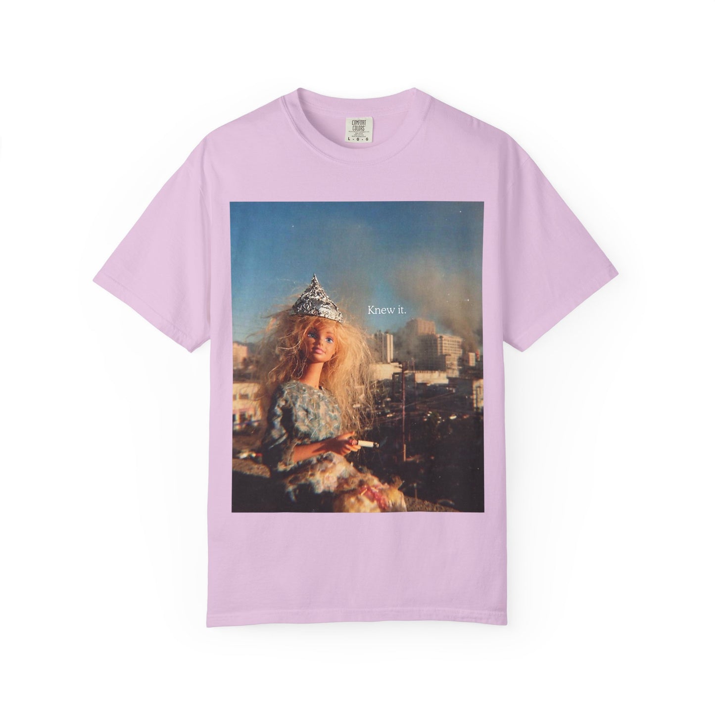 T-Shirt — Retro Barbie City Photo Tee with "Know 6" Text