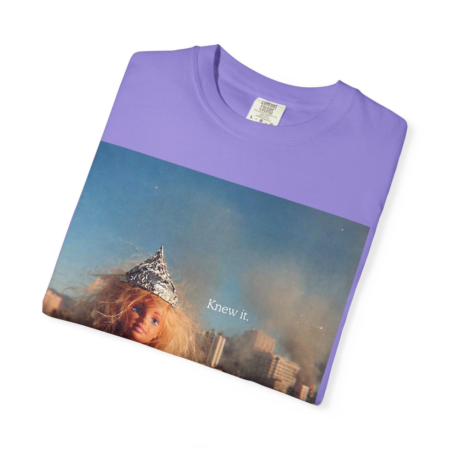 T-Shirt — Retro Barbie City Photo Tee with "Know 6" Text