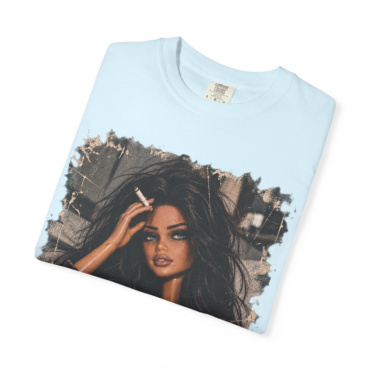 Graphic Tee — Sassy Woman with 'Fuck Off' Coffee Mug