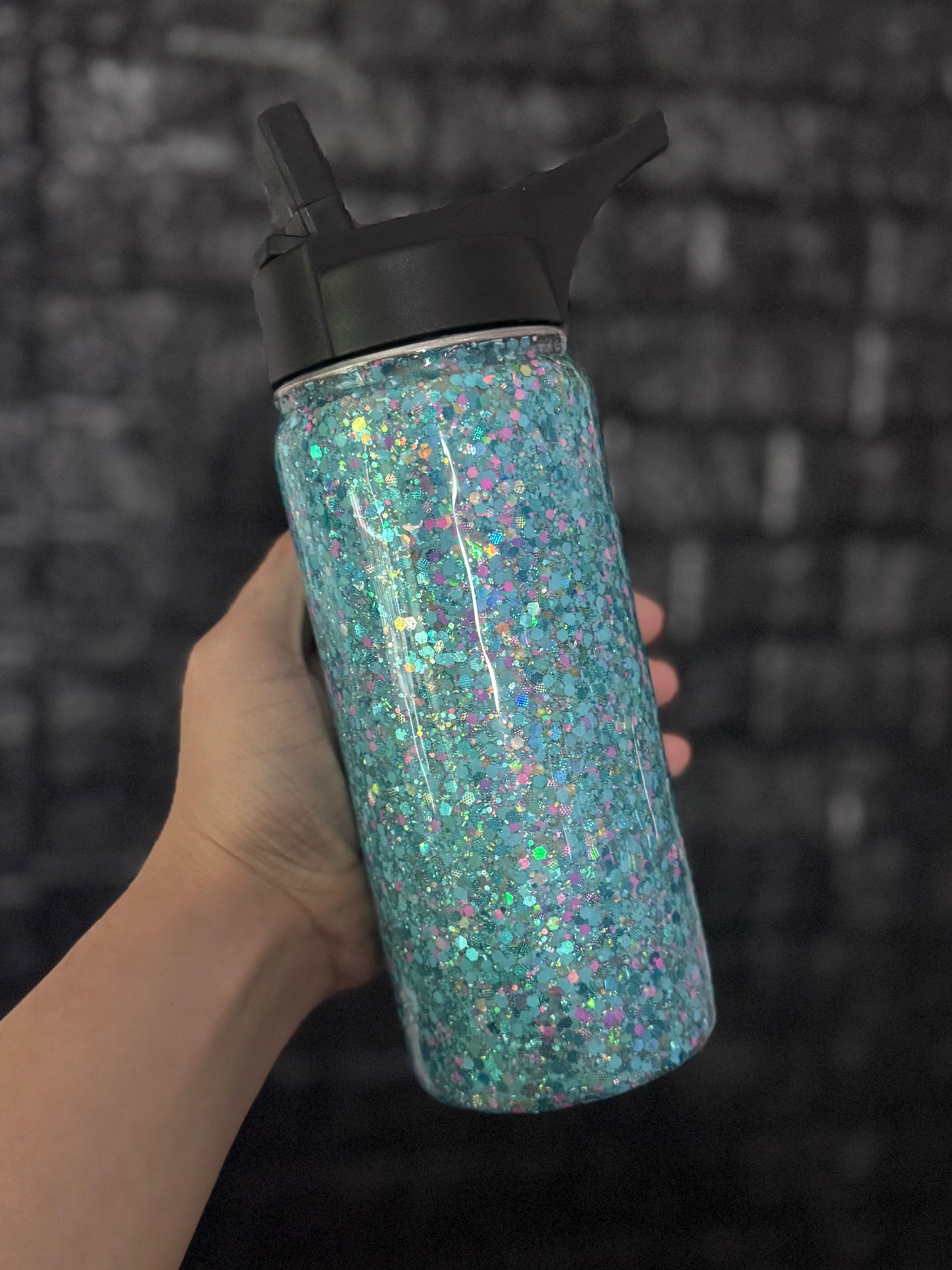 18oz duo hydro (2 style lids) blue/pink mix (glow)