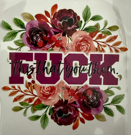 F this, that, you, them