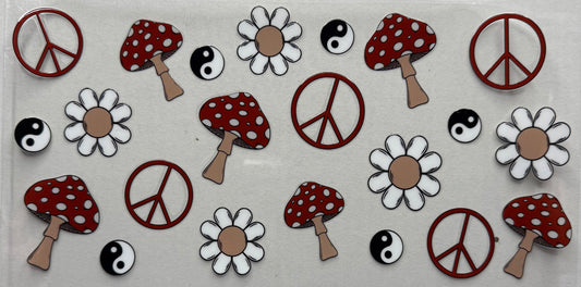 mushies and peace signs
