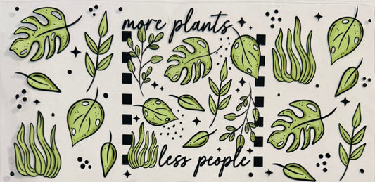 More plants less people