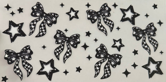 Black bows and stars