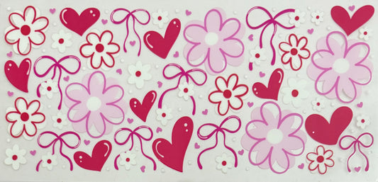 Flowers, hearts, & bows