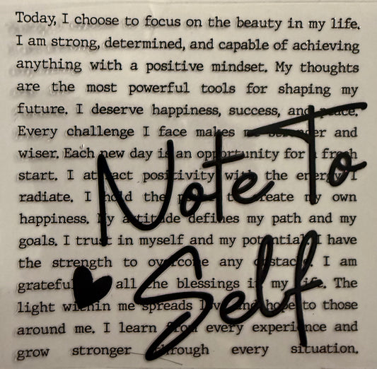 Note to self (black)