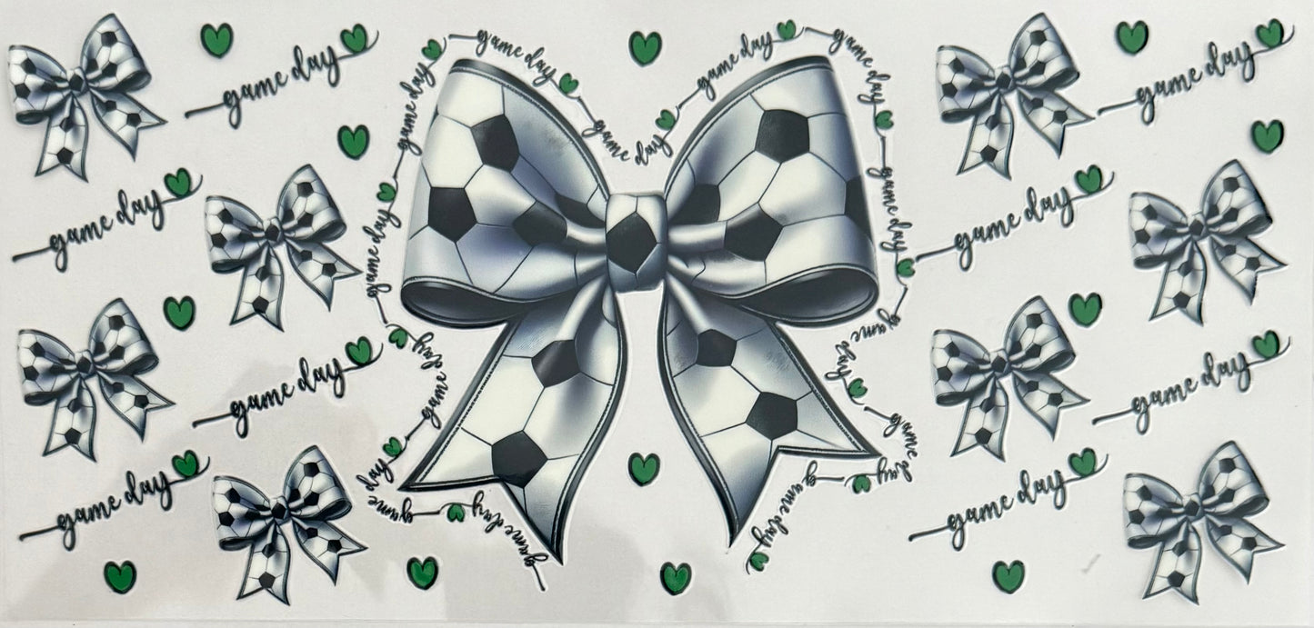 Soccer game day bows