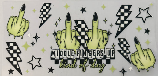Middle fingers up kind of day