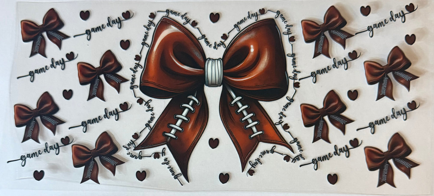 Game day football bow