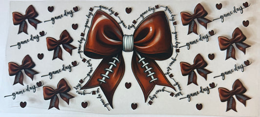 Game day football bow
