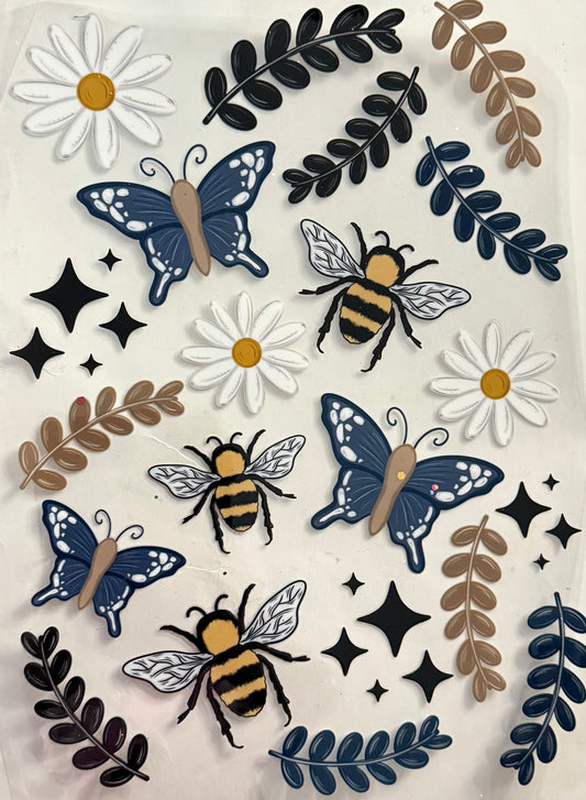 Butterflies and bee (40oz/24oz)