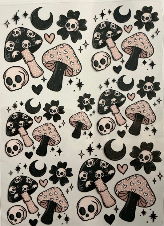 Girly mushies and skulls element sheet