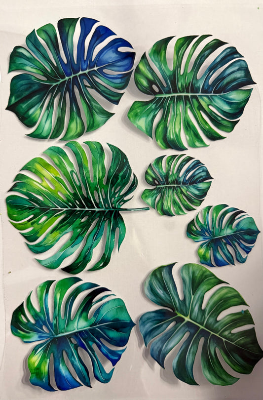 Palm leaves element sheet
