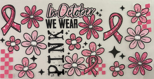 In October we wear pink