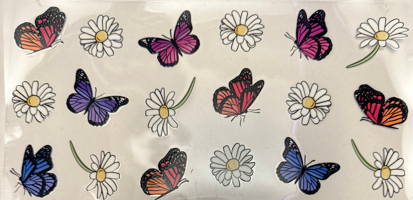 Butterflies & flowers