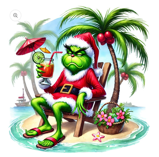 Grinch at the beach