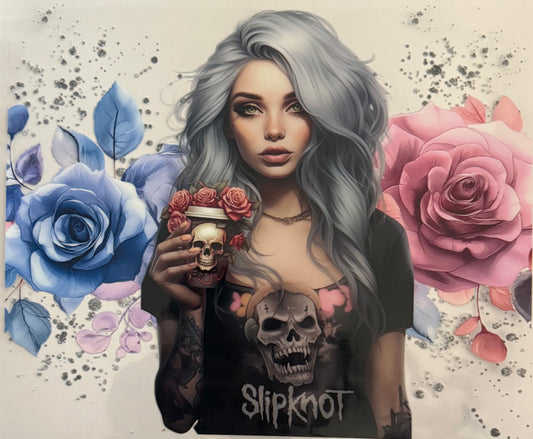 Tattoo girl grey hair (24oz)