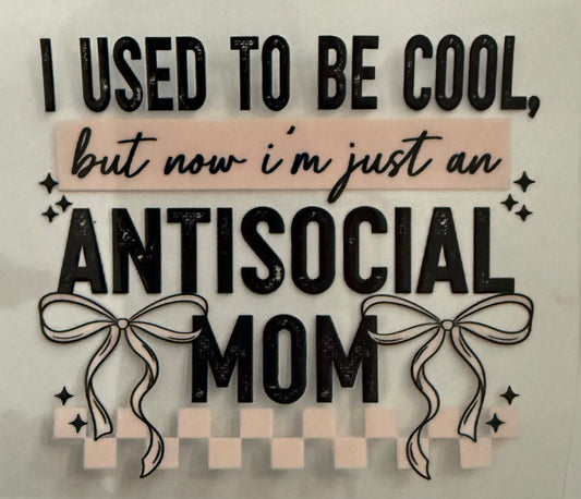 I used to be cool but now I’m just an antisocial mom