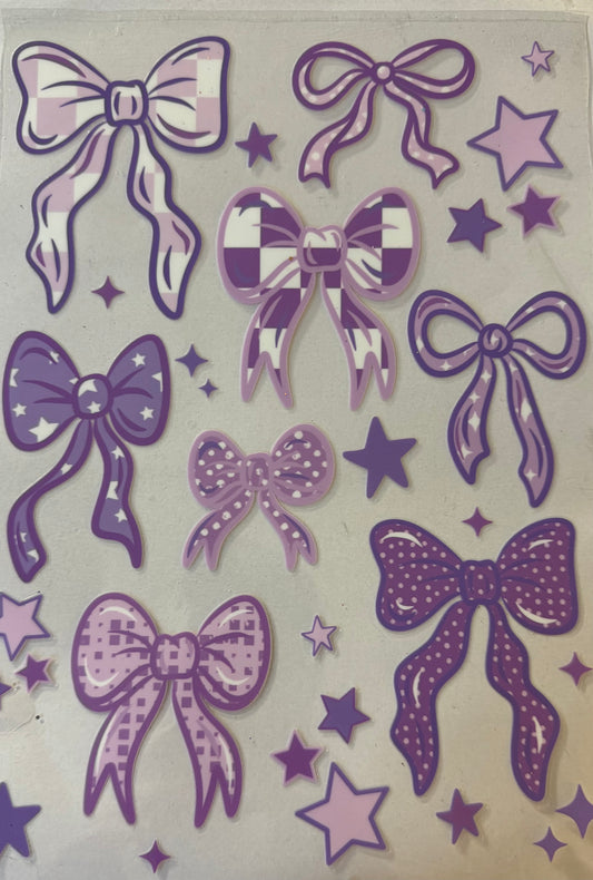 Purple bows (24oz/40oz)