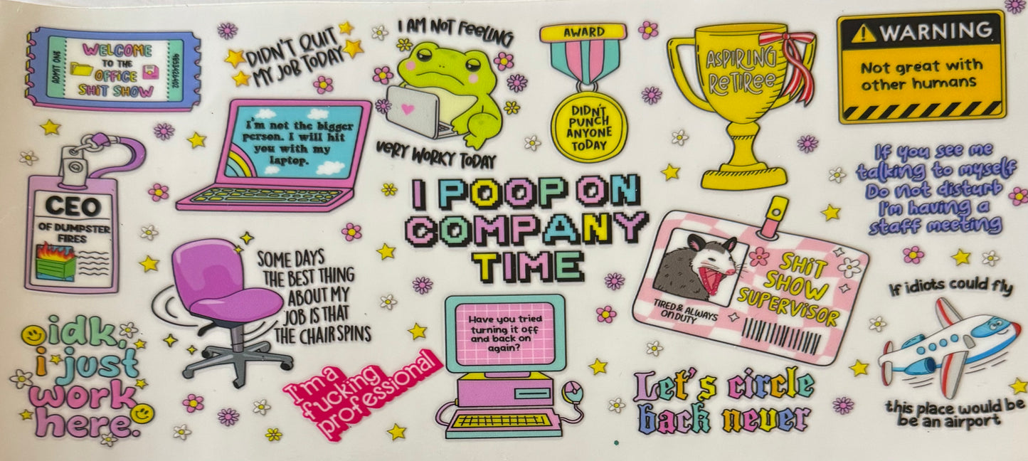 I poop on company time